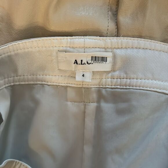 A.L.C. Faux Leather Alden Skirt Size 4 - Picture 6 of 6